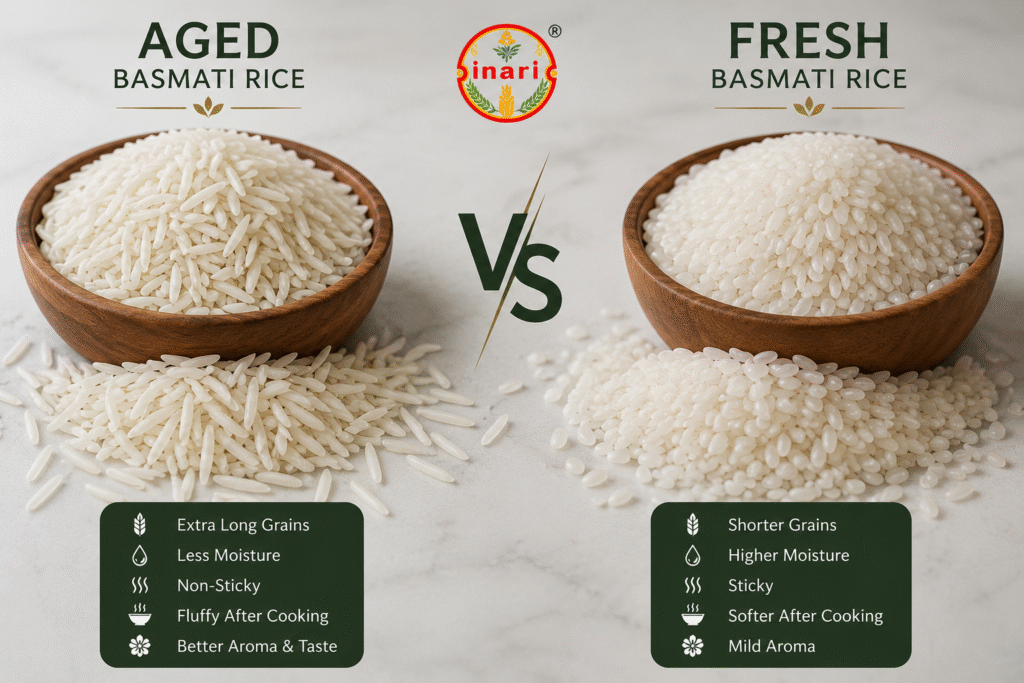 Aged Basmati Rice vs Fresh Rice
